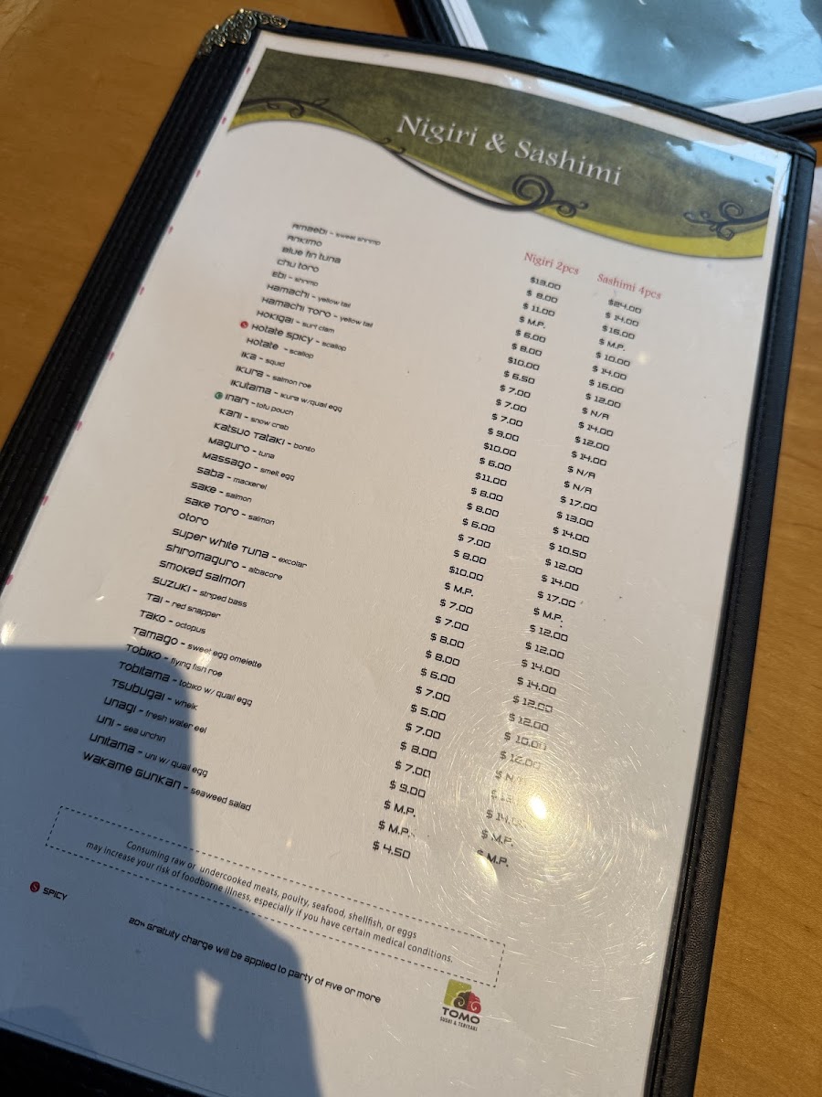Tomo Sushi & Teriyaki Menu - Image 6